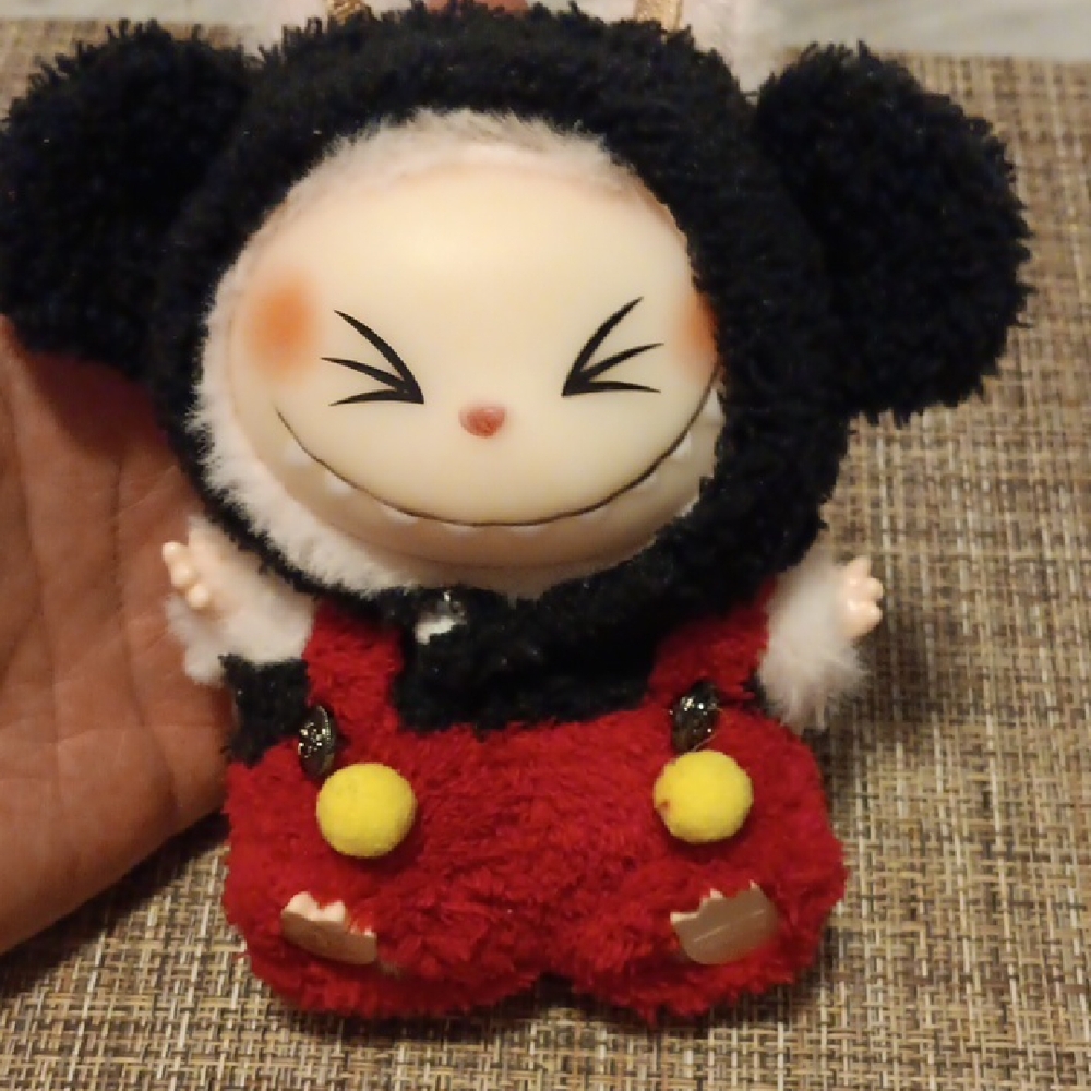 Cute Plush Toy with Red Outfit